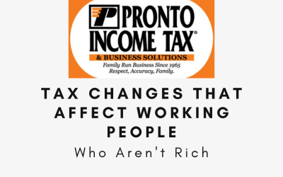 Tax Changes that Affect Working People Who Aren’t Rich